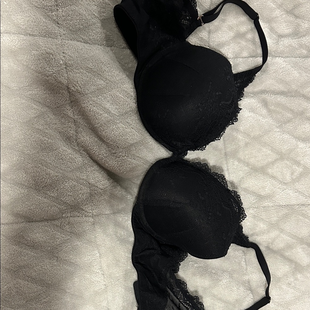 Spanx Elegant Black Lace Bra